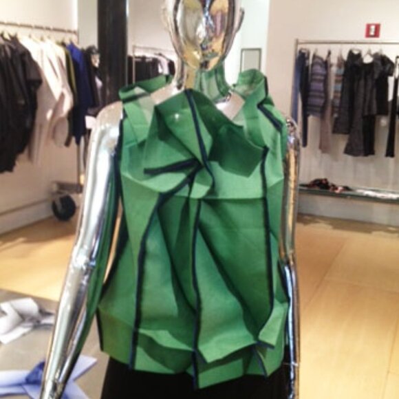 Issey Miyake Tops - Issey Miyake  green  132 5. origami top JP3 US M, very rare